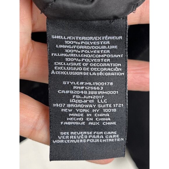 Members only Women's Faux Suede Biker Jacket black size S - Picture 10 of 13